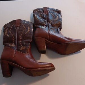 Brown Western Leather Boots